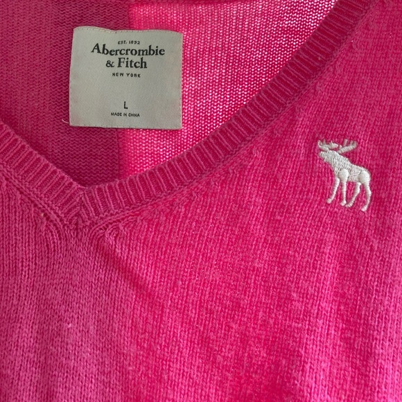 Abercrombie & Fitch Sweaters - Abercrombie and Fitch classic Barbie Pink Sweater, L, A&F